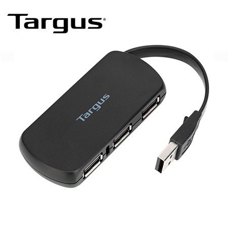 HUB USB TARGUS 4 PORT USB-A 2.0 BLACK (ACH114US)*